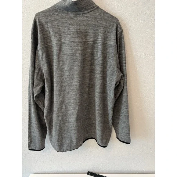 AVALANCHE Men's 1/4 Zip Sweater Jacket Active‎ Stretch XL Gray - Picture 4 of 9